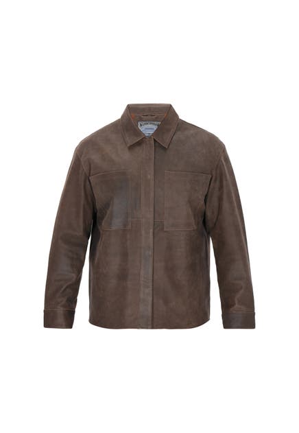 DREIMASTER Lederjacke brown