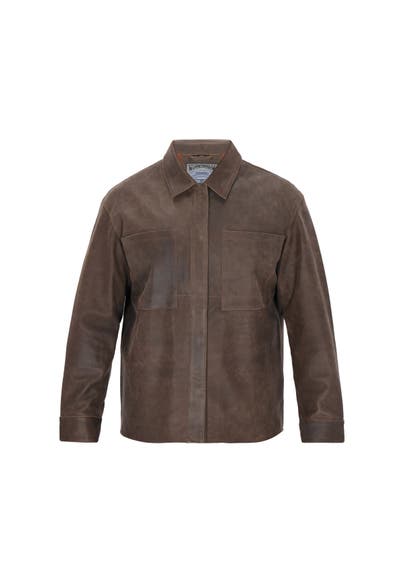 DREIMASTER Lederjacke brown