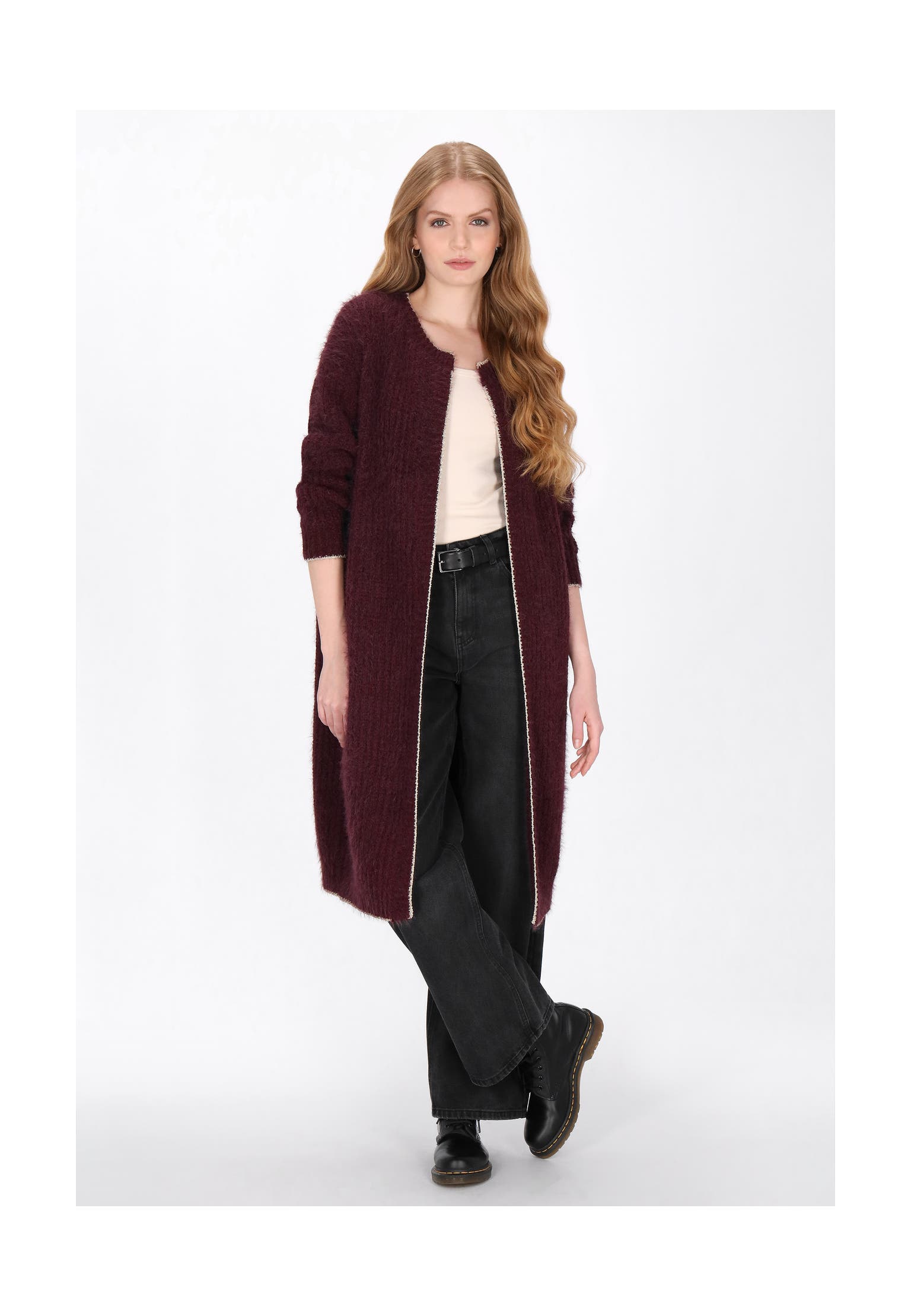 DREIMASTER Strickjacke burgundy, Bild 1