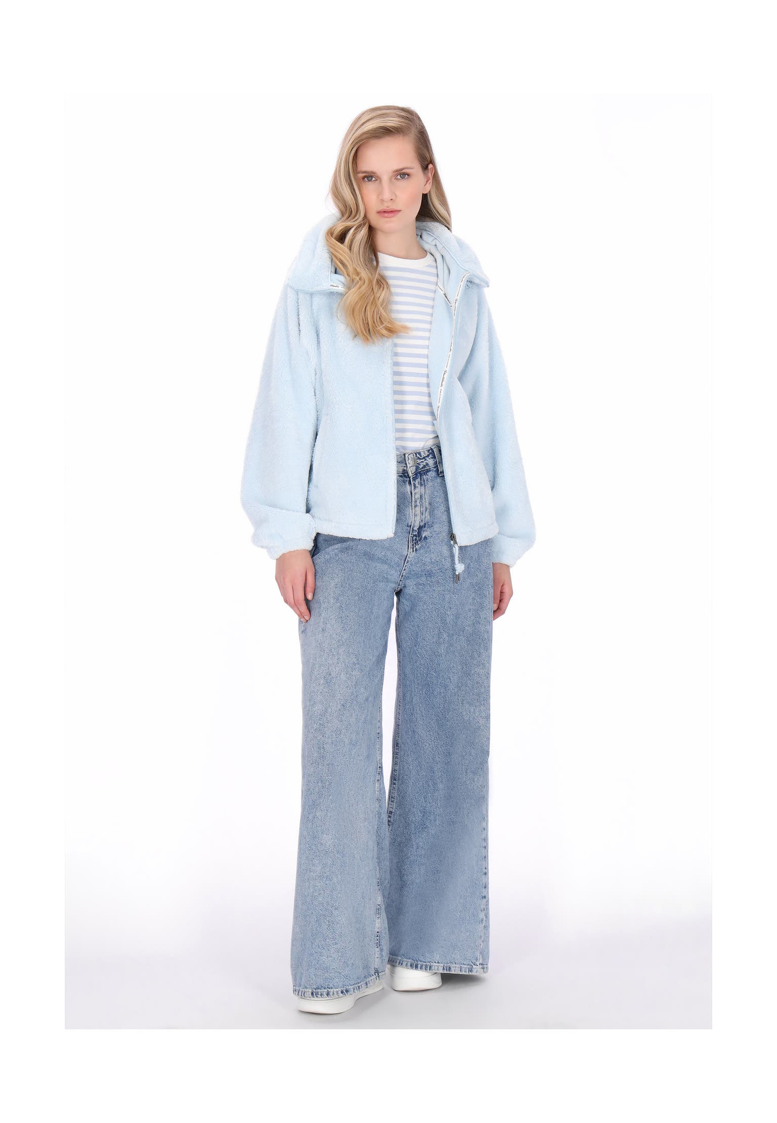 SCHMUDDELWEDDA Sweatjacke light blue, Bild 1