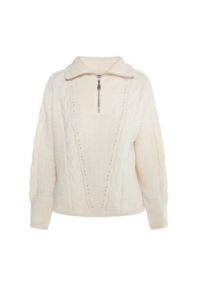 DREIMASTER Pullover Wollweiss