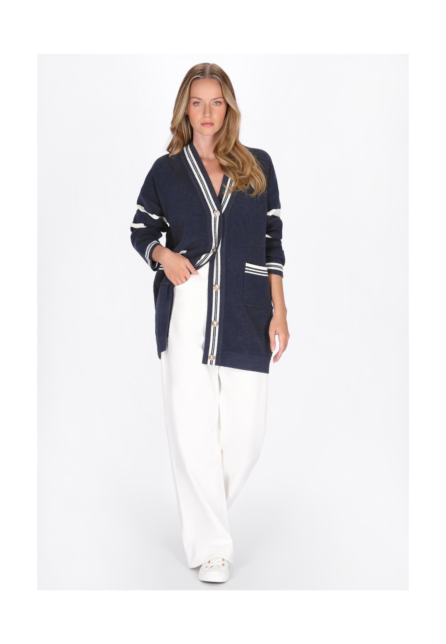 DREIMASTER Strickjacke navy, Bild 1