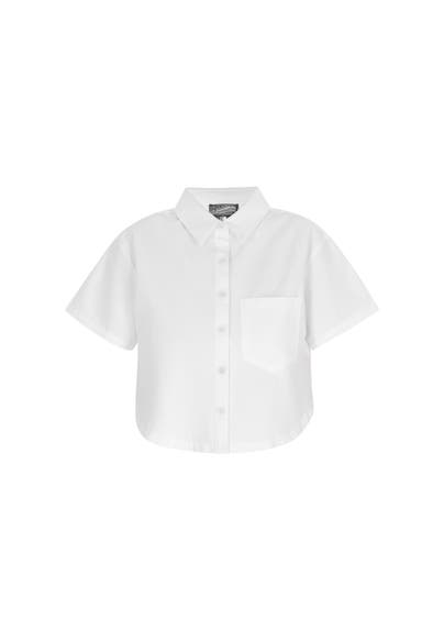 DREIMASTER Casual-Bluse Wollweiss