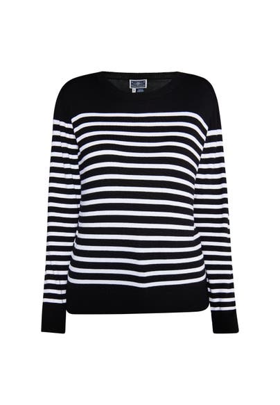 DREIMASTER Pullover Schwarz Weiss
