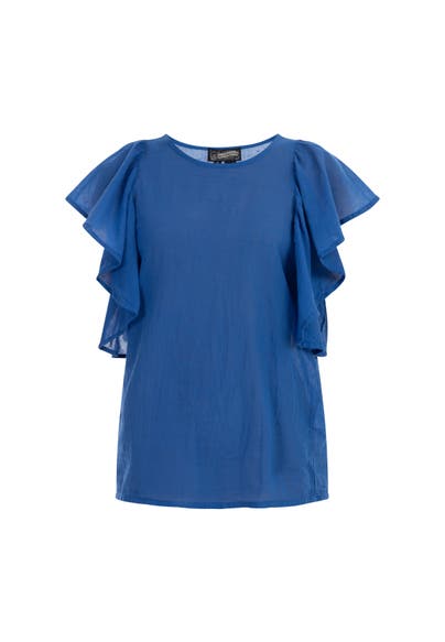 DREIMASTER Casual-Bluse Blau