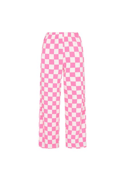 MYMO Joggpant white pink Wide/ Loose Fit