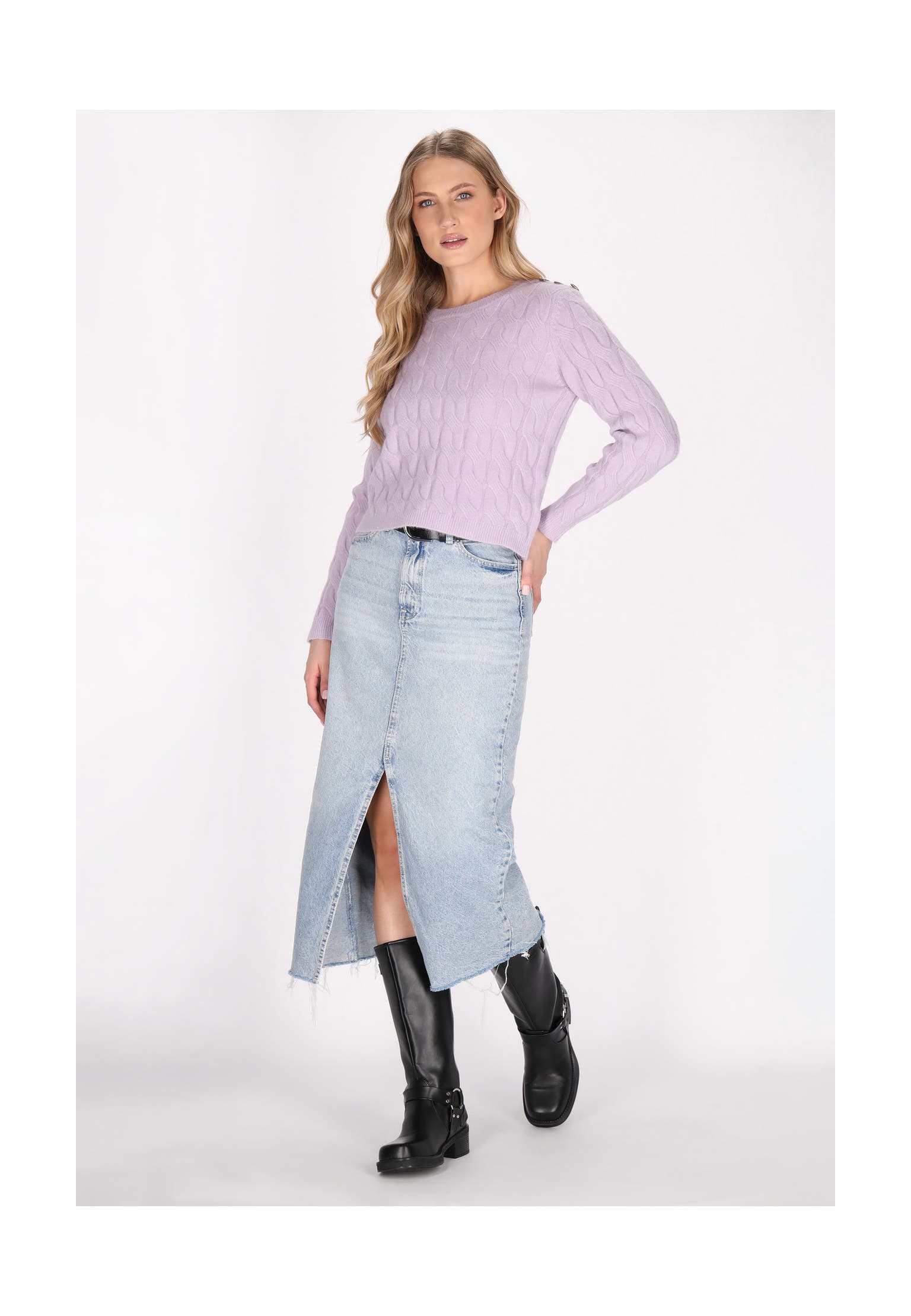 DREIMASTER Pullover Lavendel melange, Bild 1