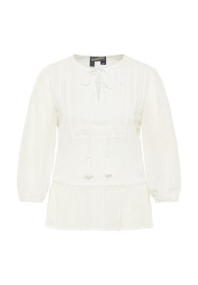 DREIMASTER Casual-Bluse WOLLWEISS