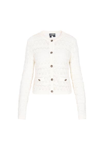 DREIMASTER Strickjacke white