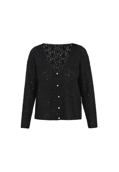 DREIMASTER Strickjacke black