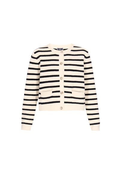 DREIMASTER Strickjacke offwhite black