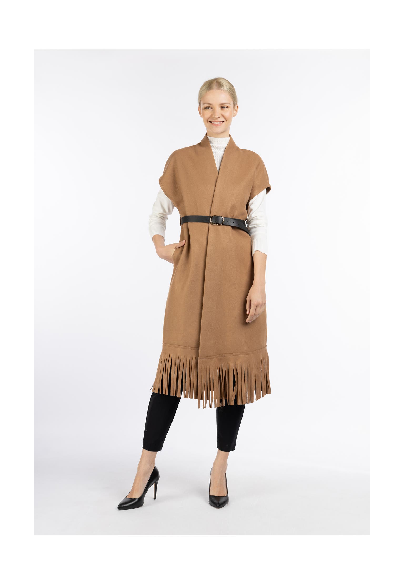 DREIMASTER Strickjacke Camel, Bild 1