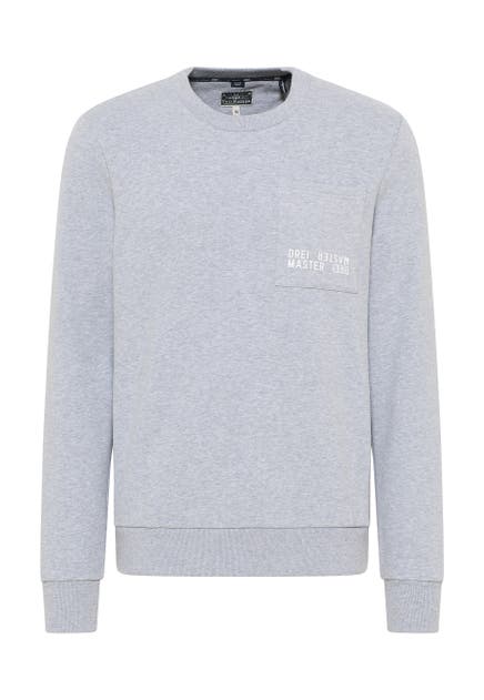 DREIMASTER Sweatshirt Hellgrau Melange