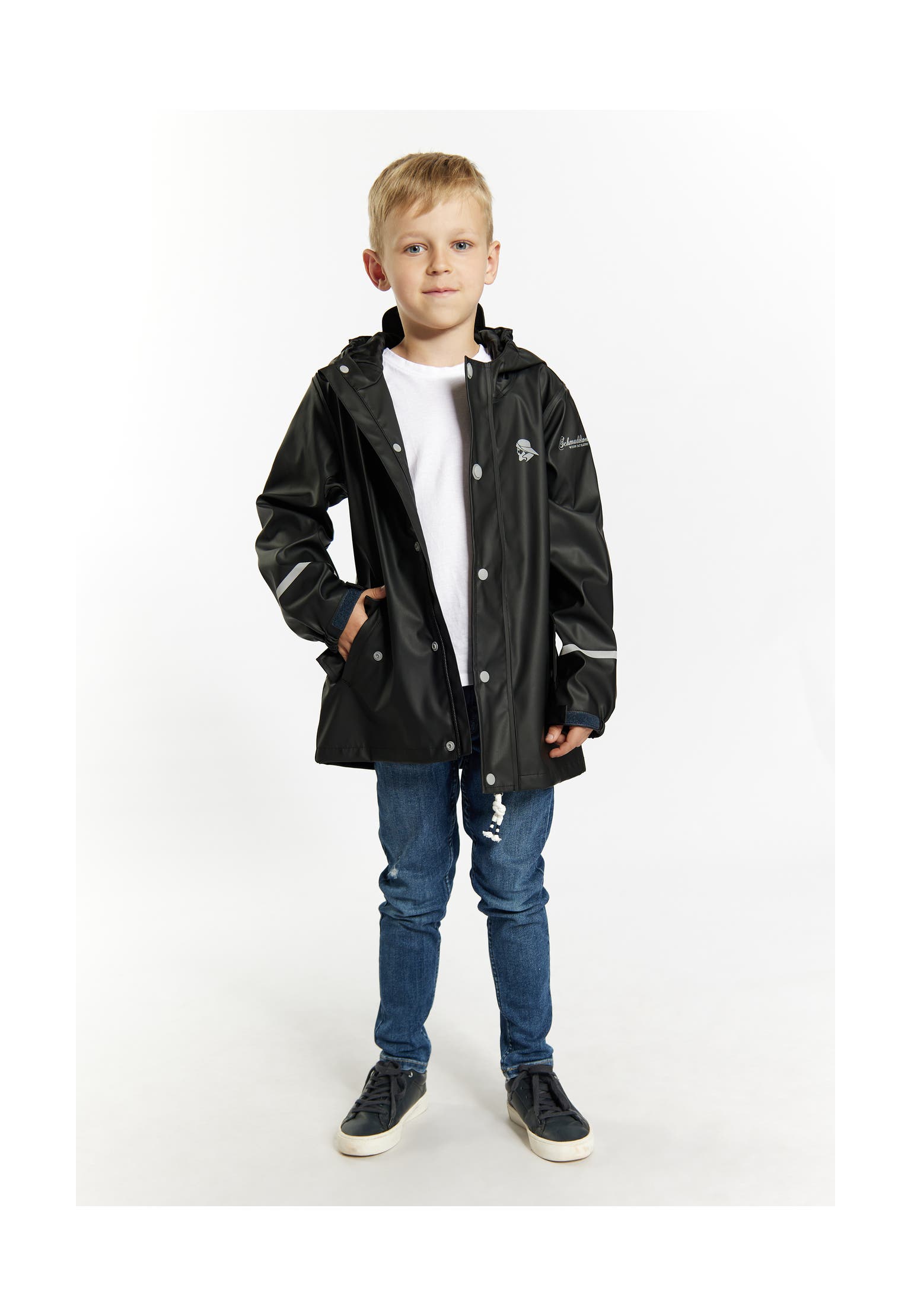 SCHMUDDELWEDDA Regenjacke aus recyceltem Material, Bild 1