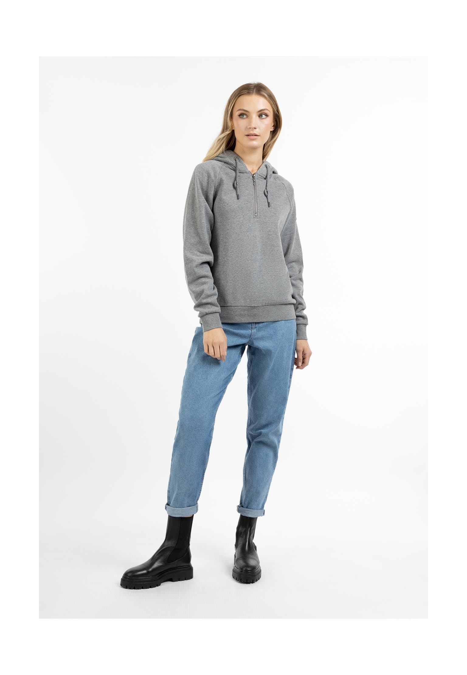 DREIMASTER Hoodie Grau Melange, Bild 1