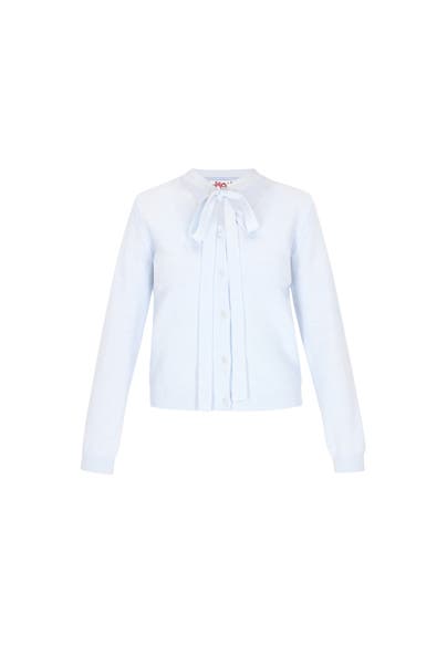 MYMO Strickjacke light blue