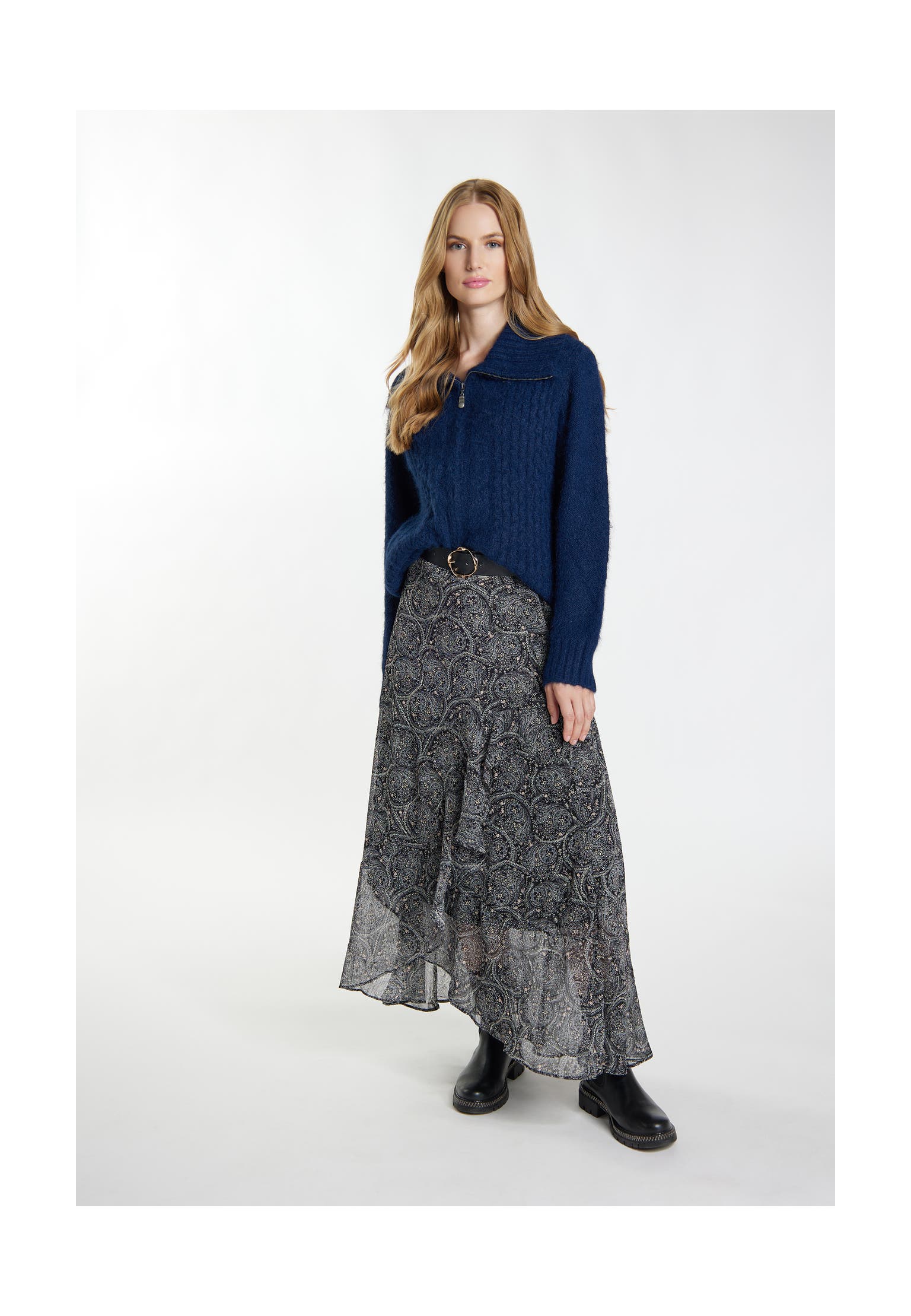 DREIMASTER Strickjacke Marine, Bild 1