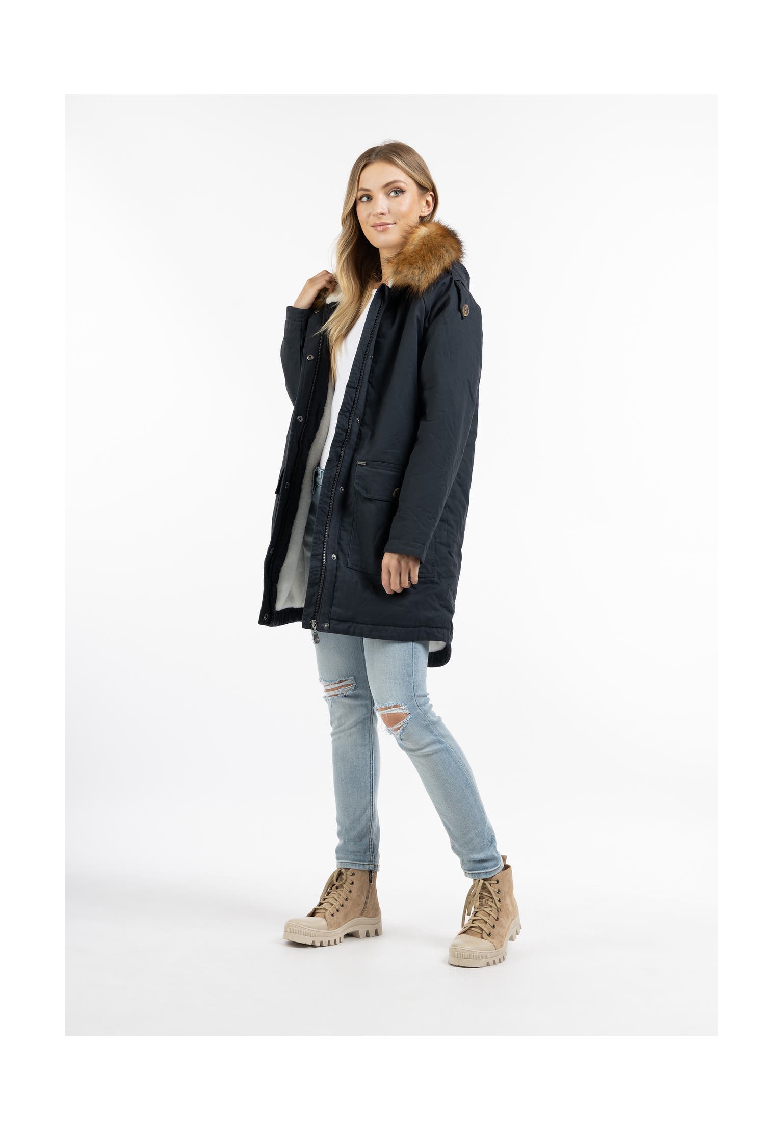 DREIMASTER Jacke Marine Weiss, Bild 1