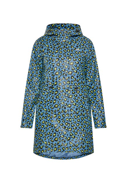 SCHMUDDELWEDDA Parka Stahlblau Limette Leo
