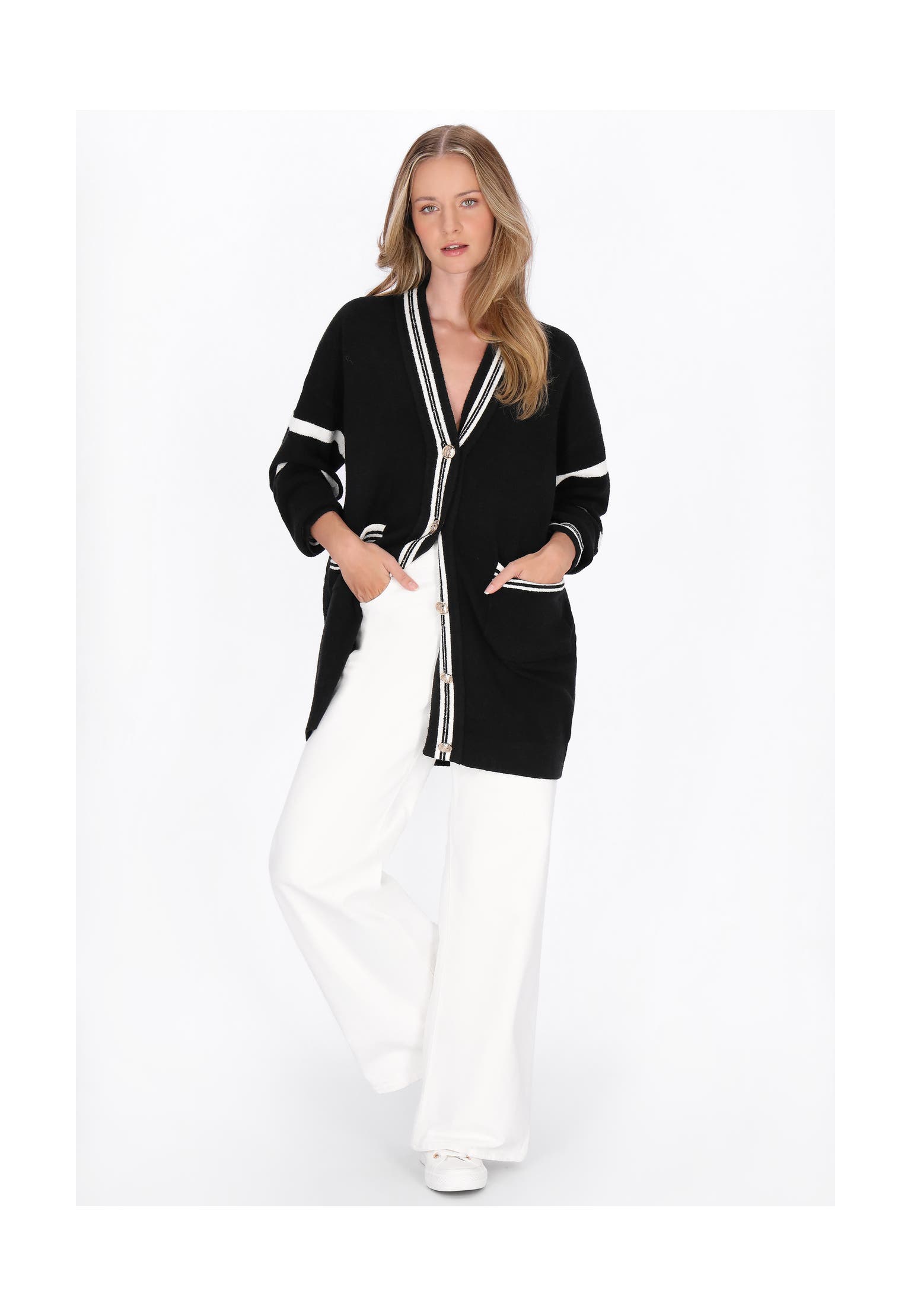 DREIMASTER Strickjacke black, Bild 1