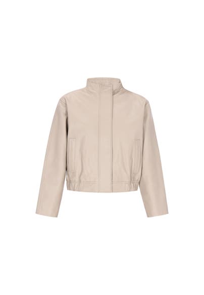 DREIMASTER Lederjacke stone