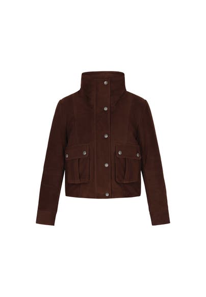 DREIMASTER Lederjacke chocolate