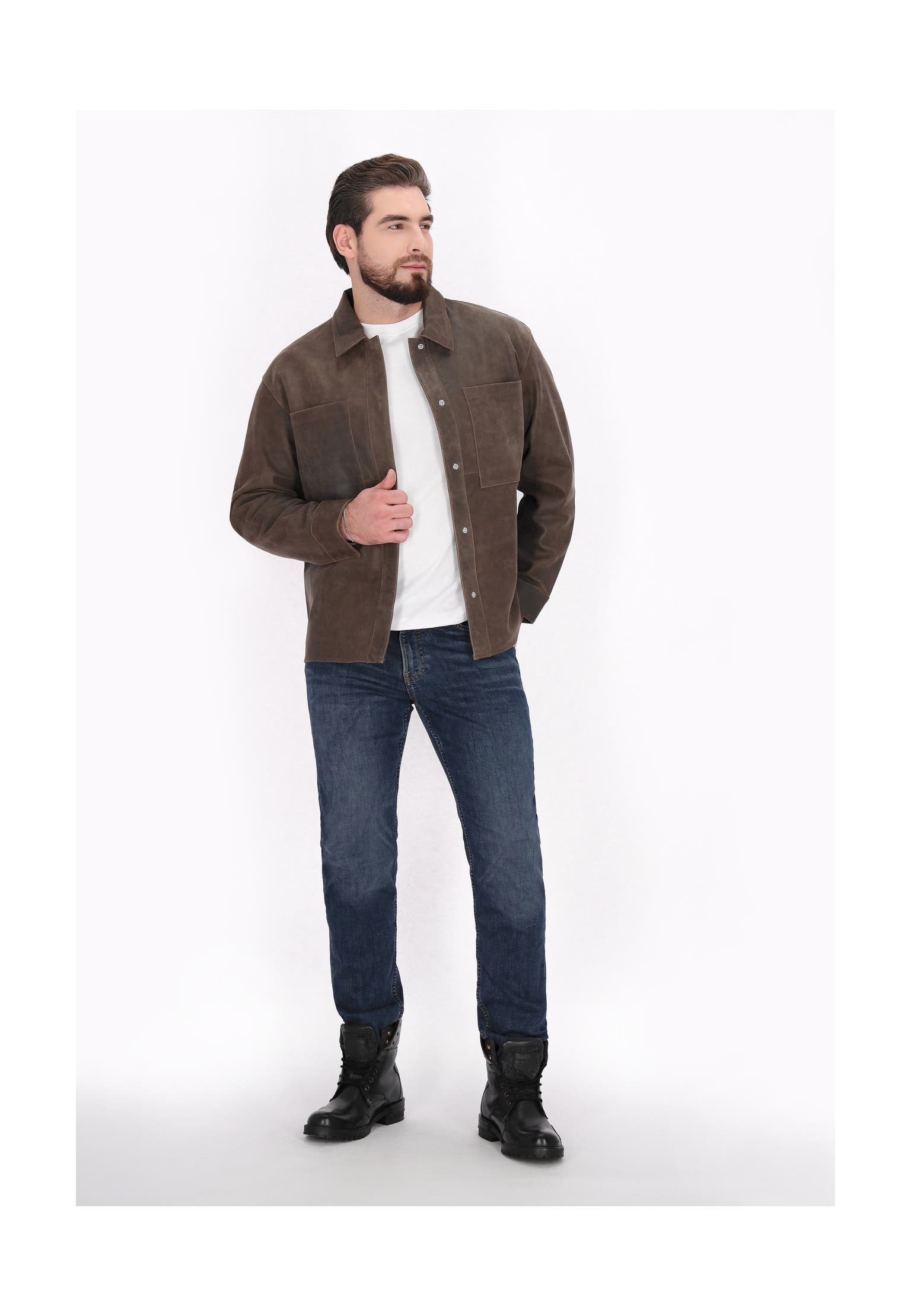DREIMASTER Lederjacke brown, Bild 1