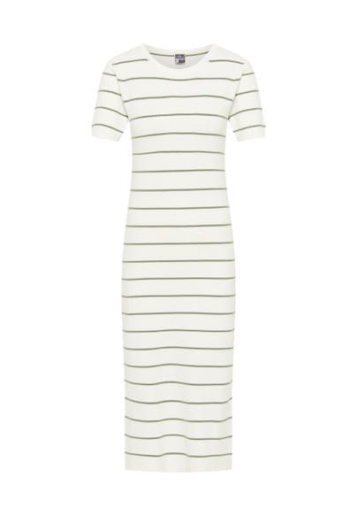 DREIMASTER Casual-Kleid Wollweiss Oliv