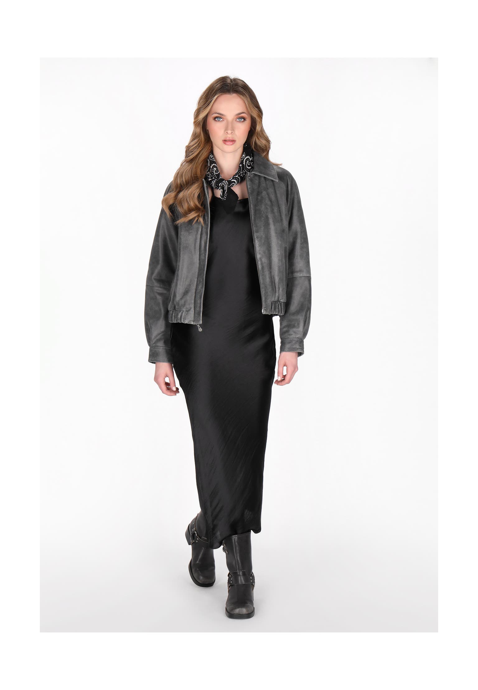 DREIMASTER Lederjacke grey, Bild 1