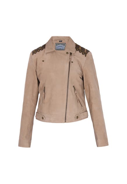 DREIMASTER Lederjacke taupe grey