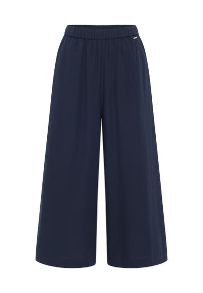 DREIMASTER Stoffhose Marine Loose Fit