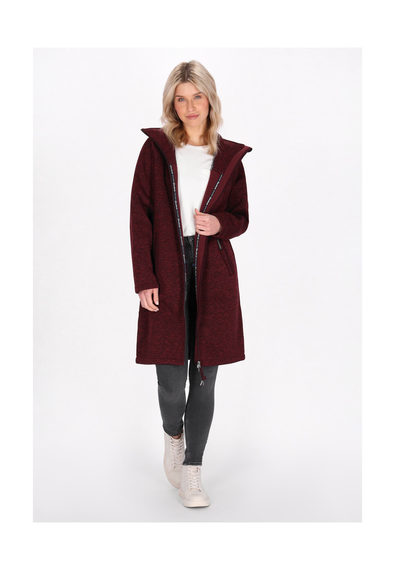 SCHMUDDELWEDDA Übergangsjacke burgundy melange, Bild 1