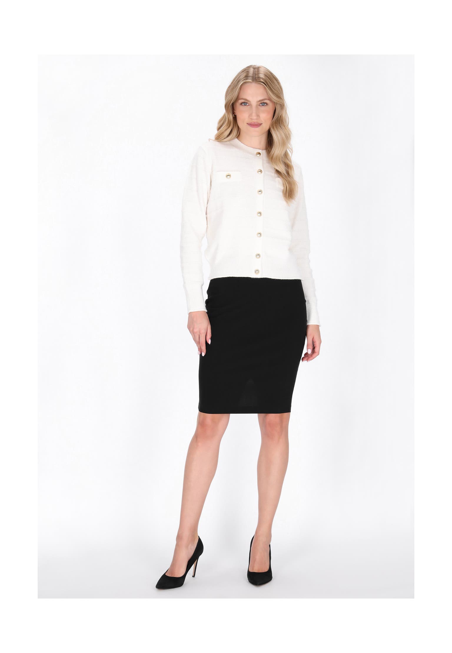 DREIMASTER Strickjacke offwhite, Bild 1