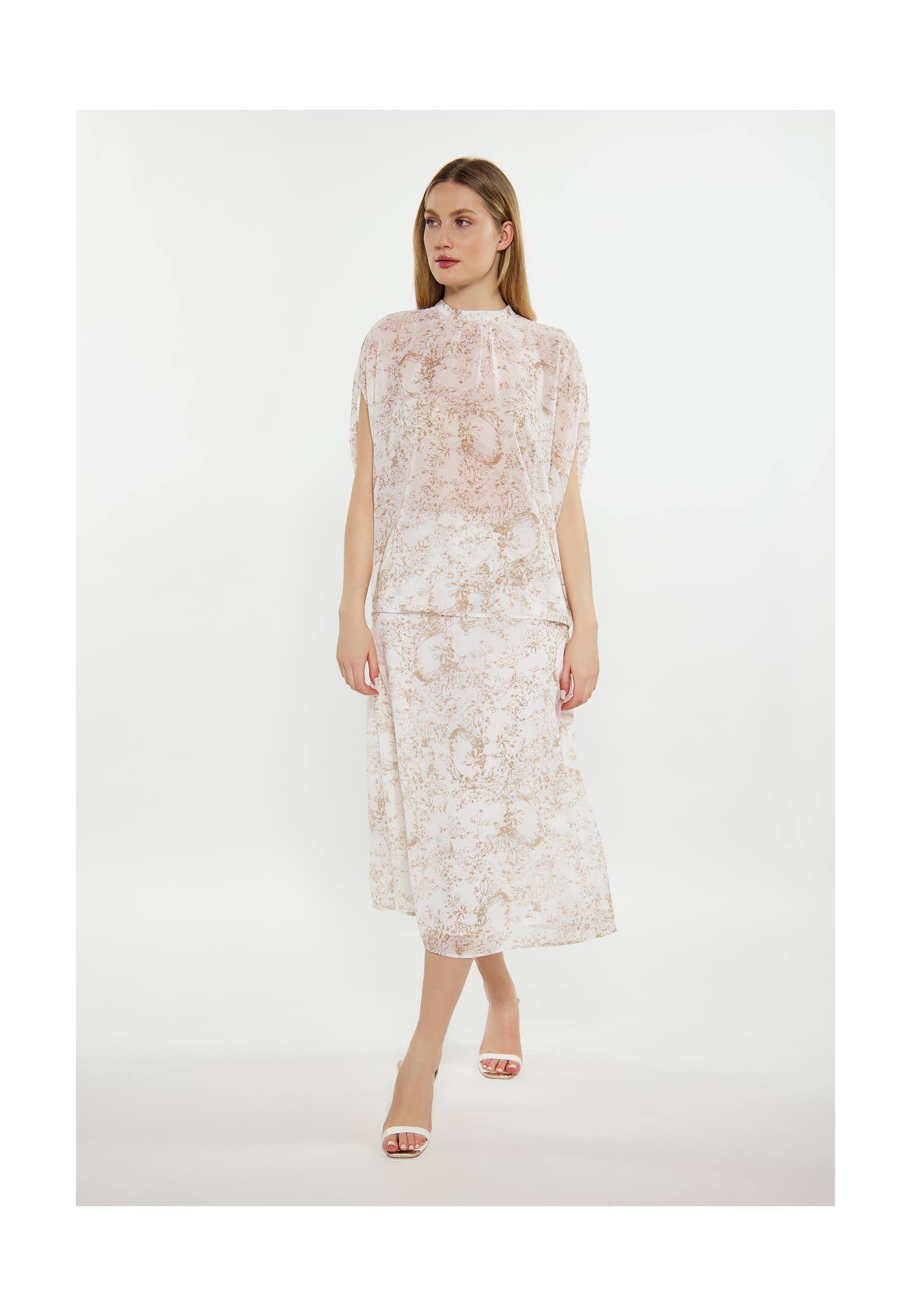 DREIMASTER Casual-Bluse Sand Weiss, Bild 1