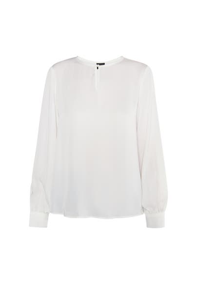 DREIMASTER Casual-Bluse Wollweiss
