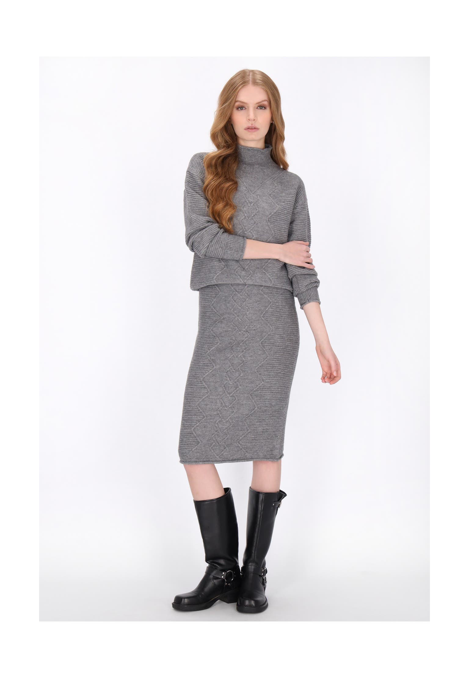 DREIMASTER Pullover grey melange, Bild 1