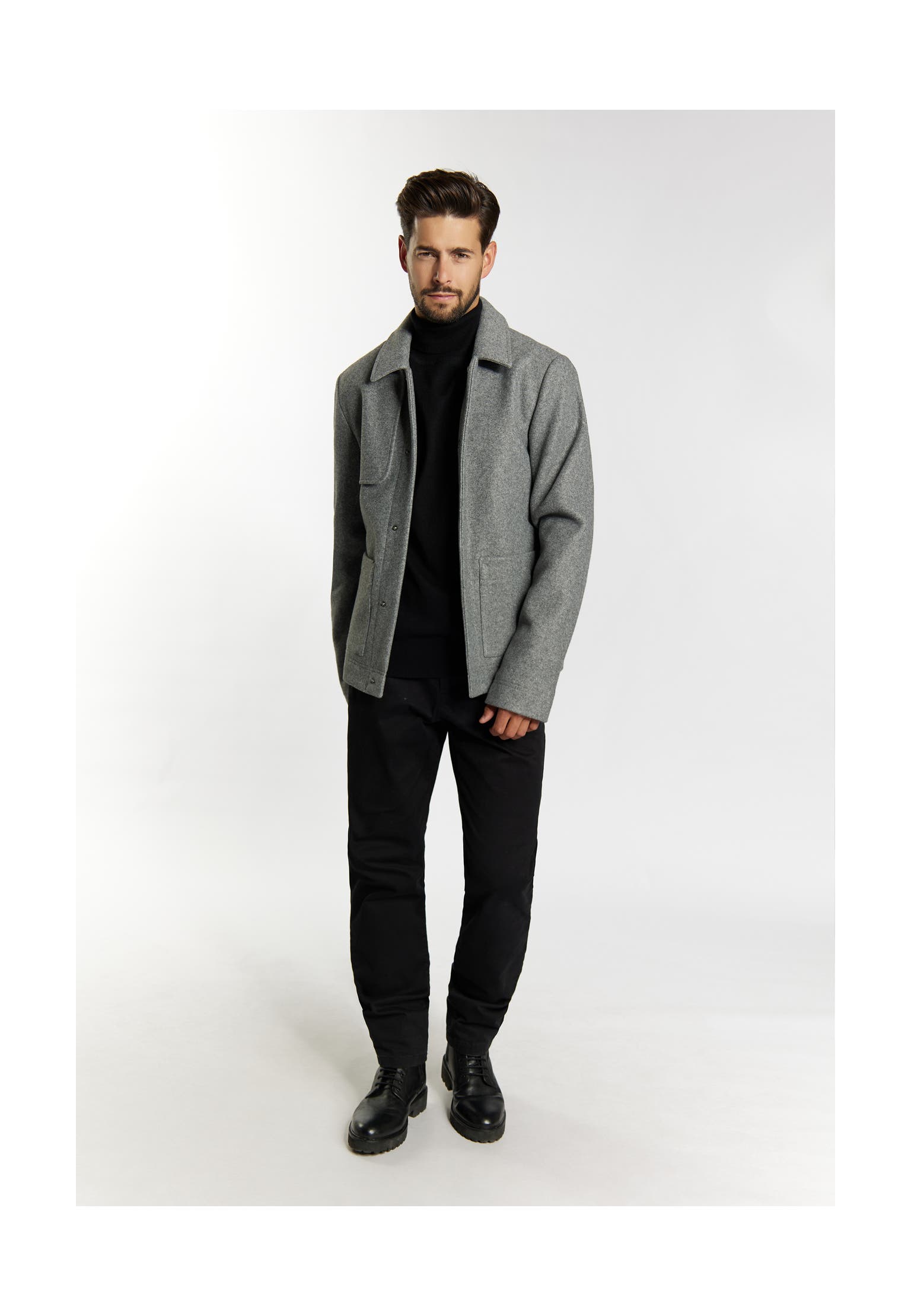 DREIMASTER Übergangsjacke Grau Melange, Bild 1