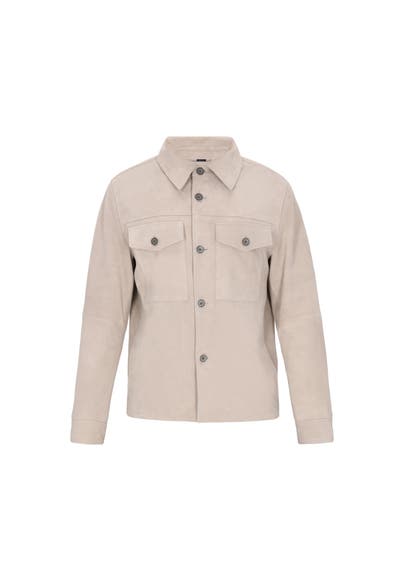 DREIMASTER Lederjacke stone