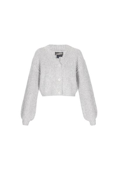 DREIMASTER Strickjacke grey melange