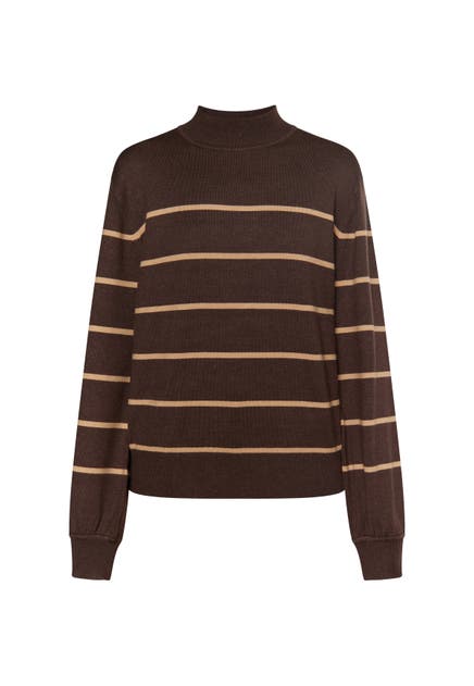 DREIMASTER Pullover Dunkelbraun Sand