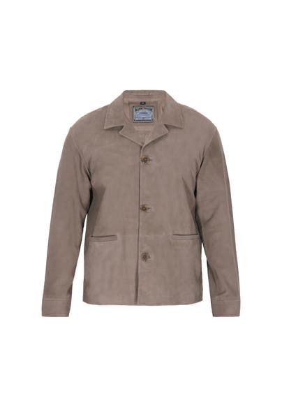 DREIMASTER Lederjacke taupe grey