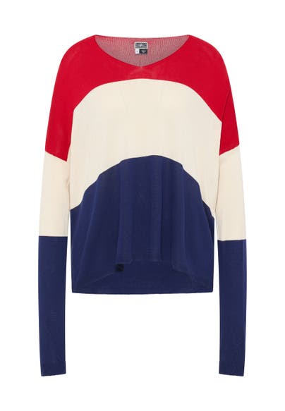 DREIMASTER Pullover Rot Mehrfarbig