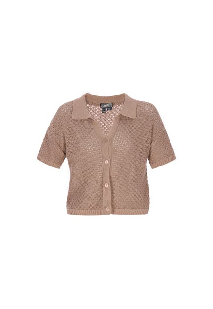 DREIMASTER Strickjacke taupe