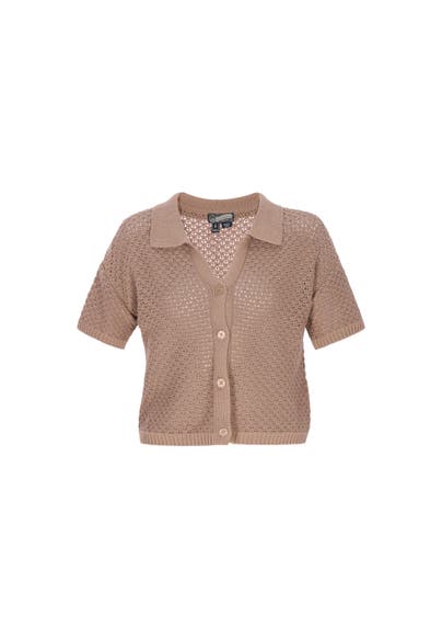 DREIMASTER Strickjacke taupe