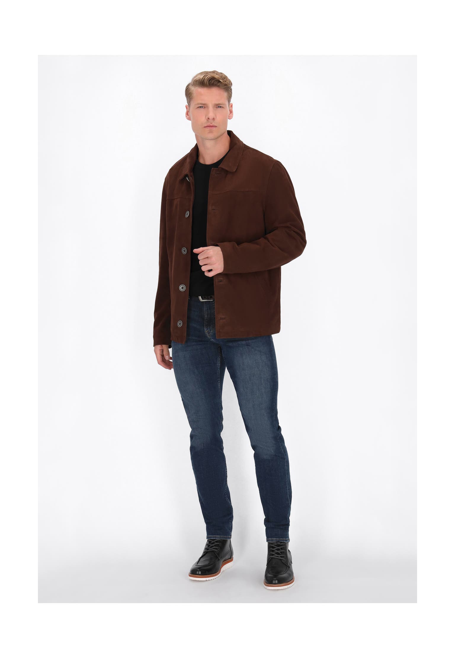 DREIMASTER Lederjacke chocolate, Bild 1