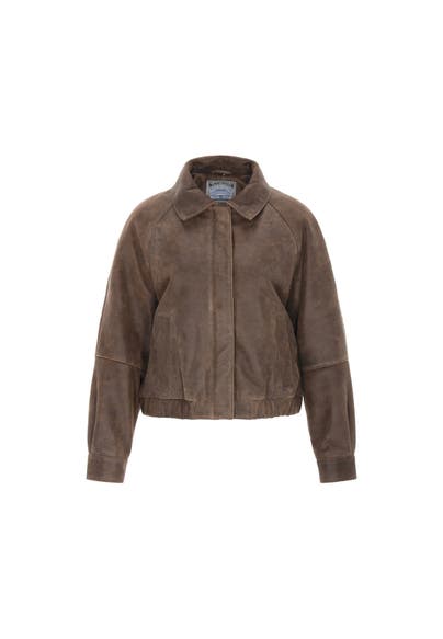 DREIMASTER Lederjacke brown