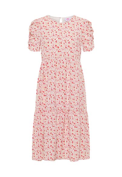 MYMO Casual-Kleid Weiss Mehrfarbig