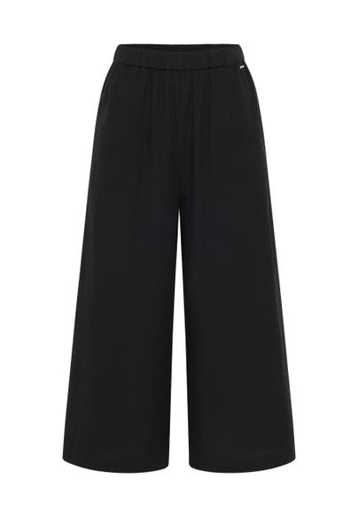 DREIMASTER Stoffhose Schwarz Wide/ Loose Fit