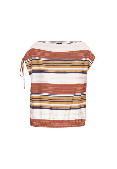 DREIMASTER Casual-Bluse Braun Mehrfarbig