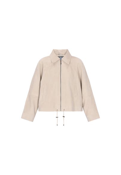DREIMASTER Lederjacke offwhite